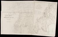 Two maps on three sheets, from the atlas to Geology of the High Plateaus of Utah