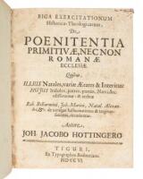 Poenitentia Primitivae, necnon Romane Ecclesiae