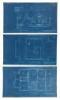 Five blueprints for a house in Petaluma, California - 2