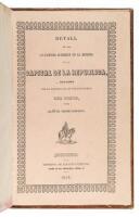 Detalle de las operaciones ocurridas en la defensa de la capital de la republica, atacada por el ejército de los Estados-Unidos del Norte. Año de 1847