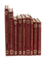 Nine volumes of Western Americana in fine leather bindings