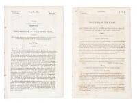 Two congressional publications concerning the 1844 treaty to admit Texas into the Union