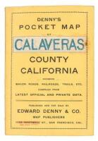 Denny's pocket map of Calaveras County, California compiled from latest official and private data