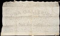 Seventeenth century manuscript indenture on vellum