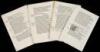 Proof pages from the Kelmscott Press edition of The Poetical Works of Percy Bysshe Shelley, with portions of text for Censi