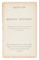 Results of Railway Extension. A paper read before the Statistical Society of London, by R. Dudley Baxter, M.A., in November, 1866