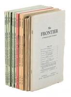 Fourteen issues of "The Frontier: A Magazine of the Northwest" (later "Frontier and Midland") with articles and stories by Frank B. Linderman