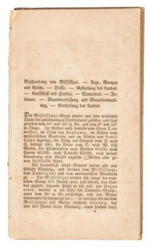 Mississippi und Alabama. Taschenbuch fur Einwanderer und Freunde der Lander-und Volkerkunde
