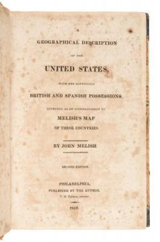 Geographical Description of the United States with the Contiguous British and Spanish Possessions