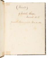 Manuscript diary kept by J. Russell Hodge in Roosevelt, Montana Territory, from Dec. 20, 1866, to May 7, 1868, while he was engaged in managing a gold mining and milling operation