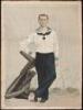 Painting of a Navy man on linen