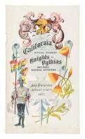 California 1902. Souvenir programme of biennial gathering, Knights of Pythias, at San Francisco, California