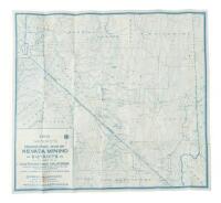 Denny's Prospector's Map of Nevada Mining Districts and part of south-eastern California showing wagon roads, trails, railroads, watering places, etc. Compiled from latest & most accurate data