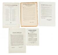 Five Documents Published at San Luis Potos&iacute; Concerning the War