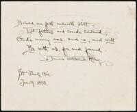 Autograph quotation signed by James Whitcomb Riley