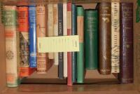 Shelf of various books on the West