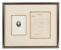 Typed letter, signed, written as Chief Justice of the Supreme Court