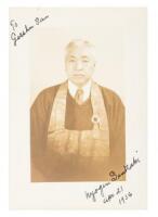 Two inscribed photographs of Nyogen Senzaki, Zen Buddhist master in California