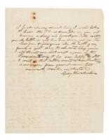 Alabama Baptist slave-owner praises literate slave - Autograph Letter Signed