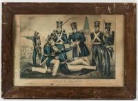 Death of Col. Clay. Battle of Buena Vista Feb., 23rd, 1847. When Shot down a Second Time He Drew a Brace of Pistols from His Belt, Handed Them to Capt. Cutter, and Requested Him to Deliver Them to His Father with this Message &ldquo;Say to him that he gave them