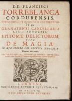 Epitome Delictorum, sive De magia: in qua aperta vel occulta invocatio Daemonis inter intervenit.