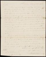 SOLD BY PRIVATE TREATY Ink manuscript fair copy of a letter from Henry Atkinson to John C. Calhoun, regarding William Ashley and Andrew Henry