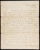 SOLD BY PRIVATE TREATY Manuscript Letter Signed by John C. Calhoun as Secretary of War, to newly appointed Indian Agent for Missouri, Benjamin O’Fallon