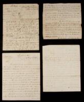 SOLD BY PRIVATE TREATY Four fair copies of letters from John C. Calhoun as Secretary of War, to the Indian Agent for Missouri, Benjamin O&rsquo;Fallon, and also to Henry Atkinson and William Clark