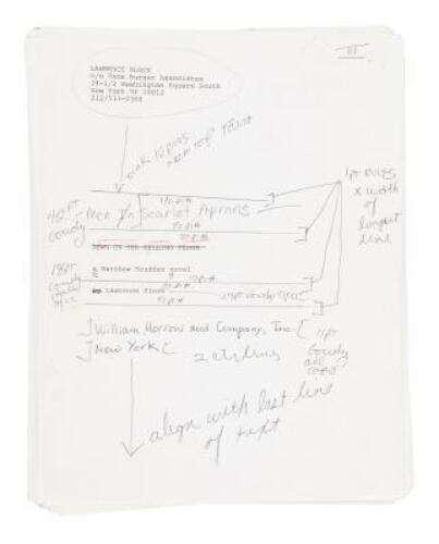 Dance at the Slaughterhouse - original typewritten manuscript