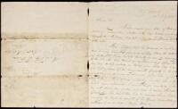 SOLD BY PRIVATE TREATY Autograph Letter Signed by John Gale, army surgeon at Fort Atkinson, to Indian Agent Benjamin O&rsquo;Fallon, regarding the military expedition against the Arikara Indians in 1823