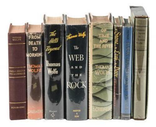 Eight volumes by Thomas Wolfe