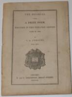 The Escorial, A Prize Poem, Recited in the Theatre, Oxford, June 20, 1860