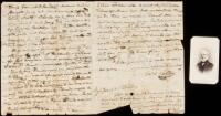 SOLD BY PRIVATE TREATY Autograph Letter Signed by John O&rsquo;Fallon, to his brother Benjamin O&rsquo;Fallon, with much on politics and government appointments