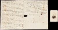 SOLD BY PRIVATE TREATY Autograph Letter Signed by John O&rsquo;Fallon, to his brother Benjamin O&rsquo;Fallon, with mention of troubles with Indians