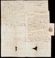SOLD BY PRIVATE TREATY Seven Autograph Letters Signed by John O&rsquo;Fallon, to his brother Benjamin O&rsquo;Fallon