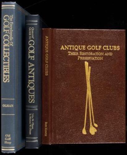 Three volumes on golf antiques and collectibles