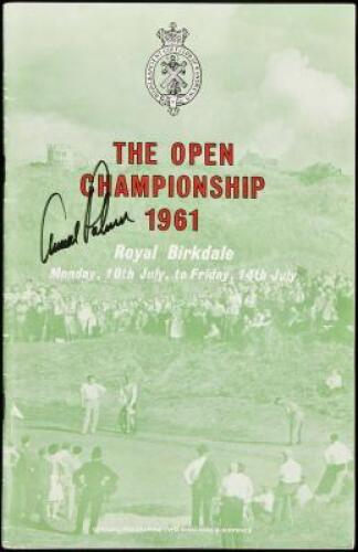 The Open Championship 1961. Royal Birkdale, Monday, 10th July, to Friday, 14th July. Official Programme