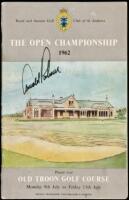 The Open Championship 1962. Played over Old Troon Golf Course, Monday 9th July to Friday 13th July. Official Programme