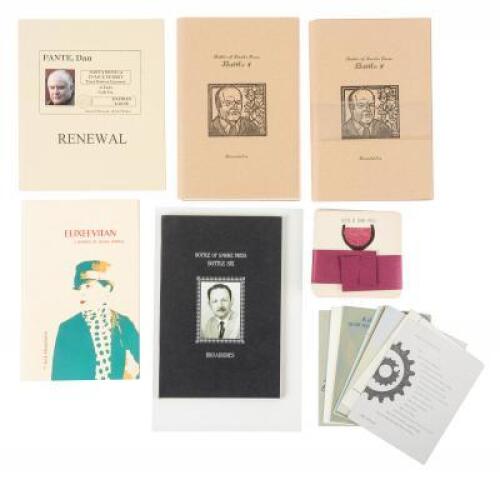 A selection of finely printed works from Bottle of Smoke Press