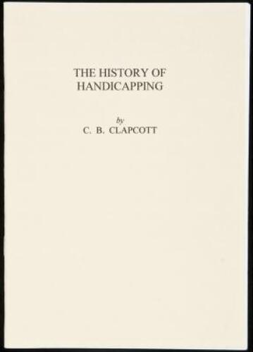 The History of Handicapping