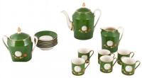 Coffee Service for Six with Golfing Decorations