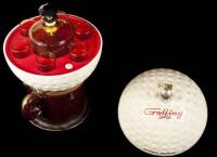 Golfer's Decanter with 6 shot glasses