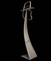 Metal sculpture of ChiChi Rodriquez