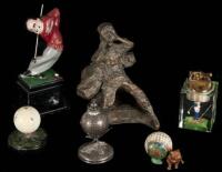 Small group of golf antiques and collectibles