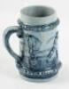 Stoneware stein with golfing scene - 2