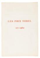 Les Prix Nobel en 1962