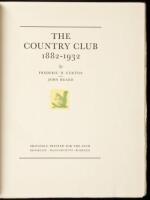 The Country Club, 1882-1932