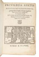 Privilegia auctoritates, facultates, indulgentiaeque Fabricae Basilicae Principis Apostolorum Sancti Petri de Urbe