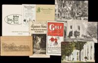Small group of ephemera relating to the Equinox House in Manchester, Vermont