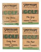 Four flip-books from: Sportoscope Animated Instruction, A Complete Course of Golf Instruction